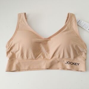 Jockey Essentials Seamfree Eco Back Smoothing Bralette Size Large